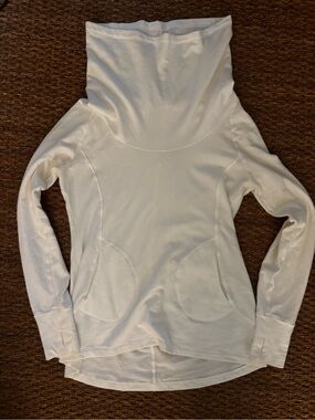 Women’s White Cowl Neck Top